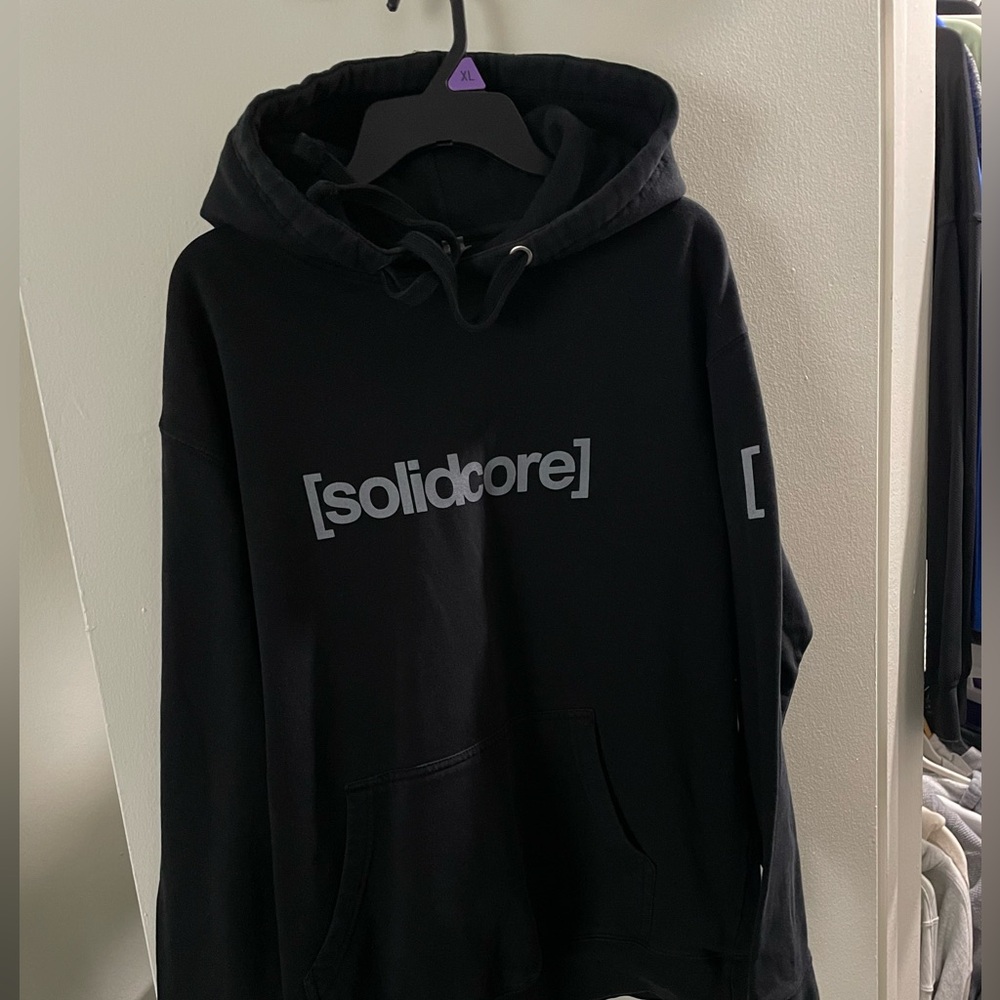 Black Solidcore Hoodie- unisex large